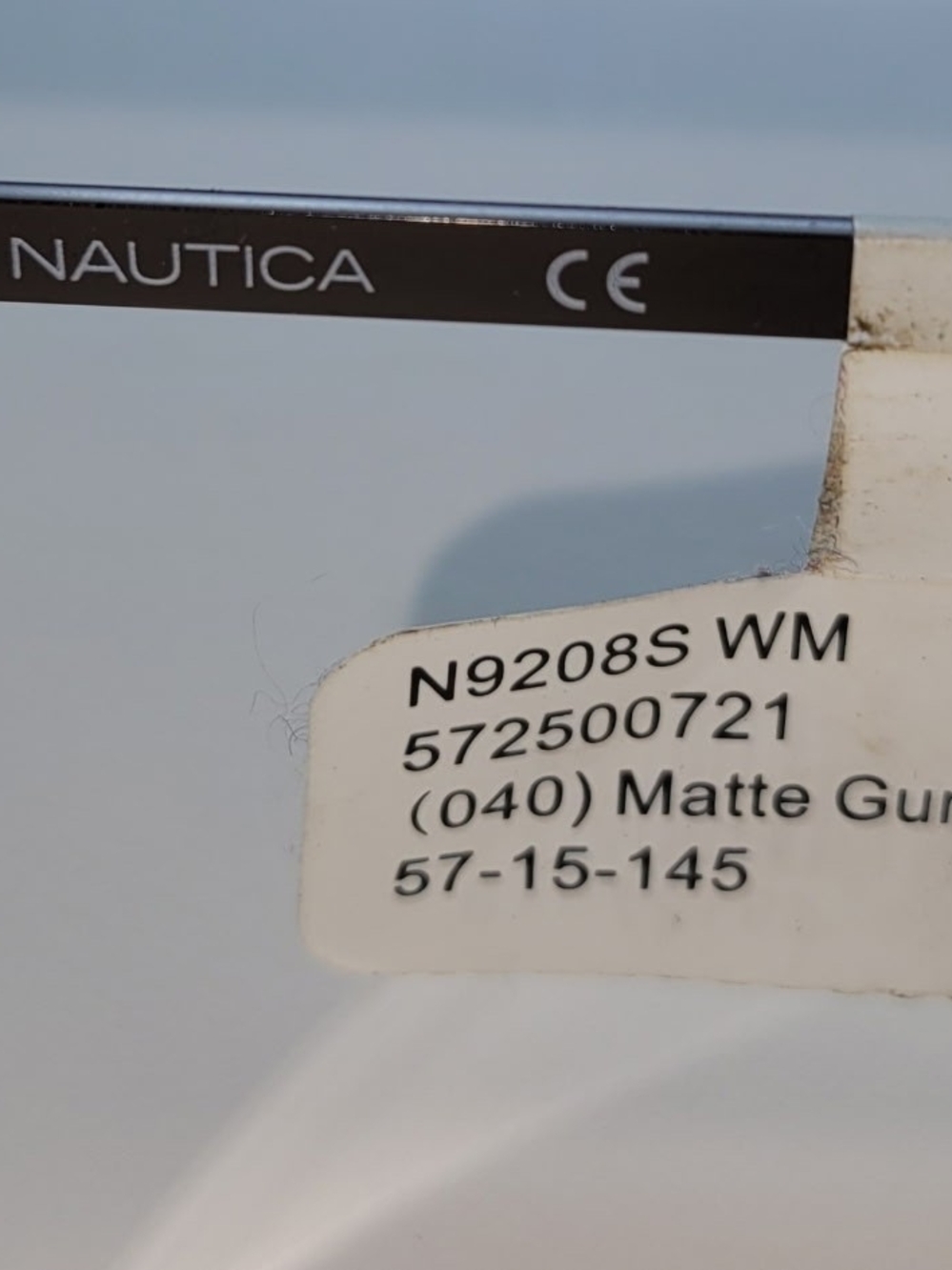 Nautica Matte Gunmetal Sunglass Frame - Black and Silver - Picture 2 of 7